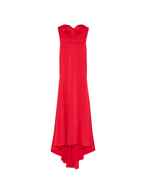 Alex Perry strapless fishtail gown Red D1159