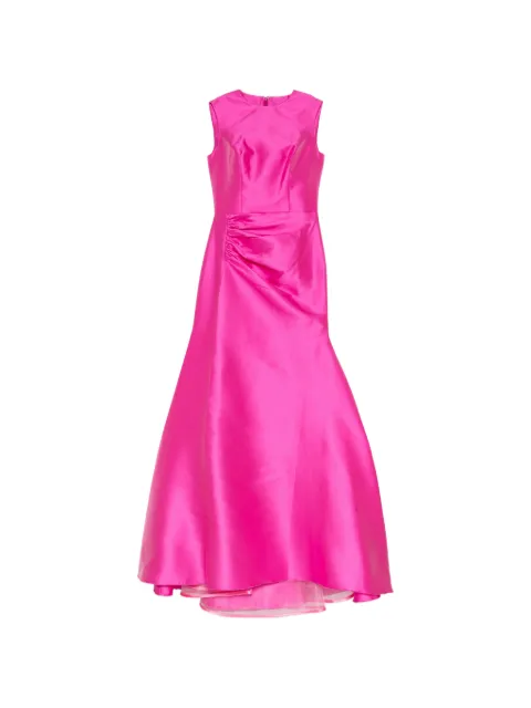 Isabel Sanchis ruched fishtail gown Pink RAMSAU
