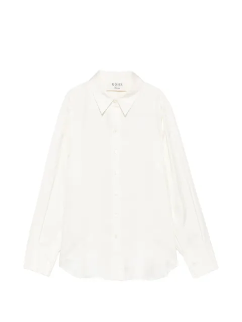 Róhe silk long-sleeve shirt Neutrals 82019153101
