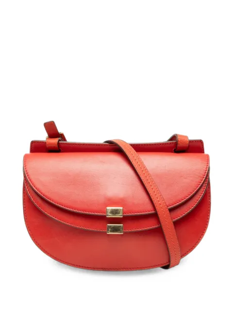 Chloé Pre-Owned 2015 Calfskin Georgia Double Flap crossbody bag Red PA49PUYRJ5I1C4TV