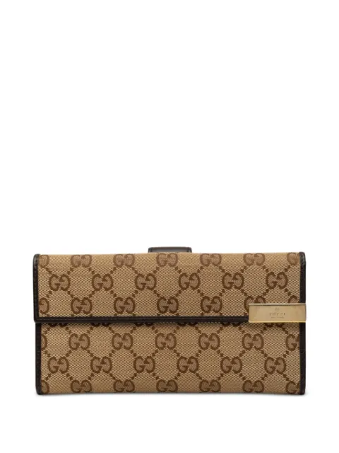 Gucci Pre-Owned 2000-2015 GG Canvas Wallet long wallets Brown JTWVZ94DUD3RCYDJ
