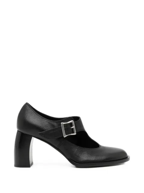 Ann Demeulemeester 80mm buckle-fastening leather pumps Black B0014401LT183
