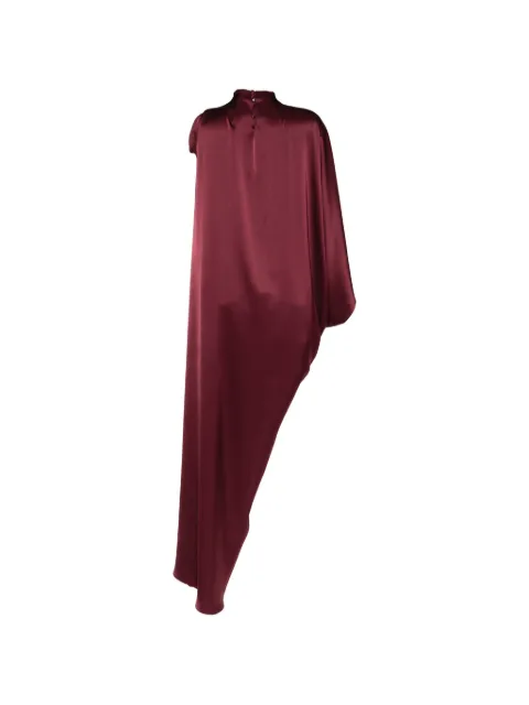 Isabel Sanchis draped shoulder-cape gown Red CALZADA