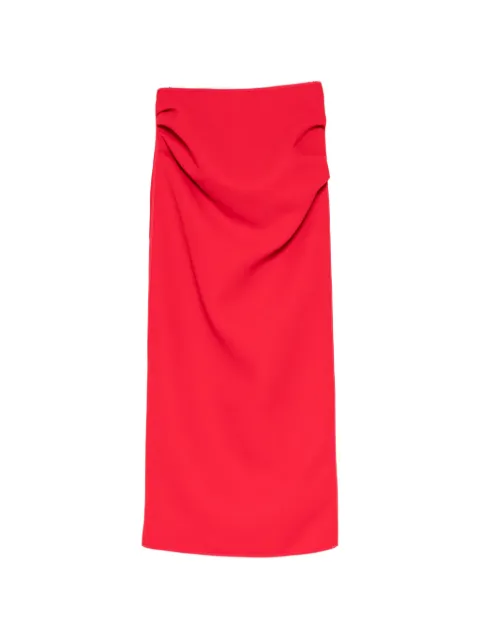 Maticevski draped midi pencil skirt Red SK564303