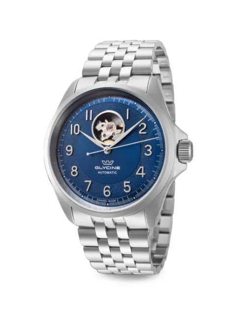 Glycine Combat Classic Open Heart 40mm watch Blue GL0429