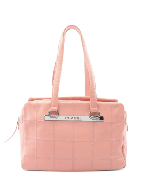 CHANEL Pre-Owned 2004-2005 Choco Bar Caviar tote bag Pink RTUEU0T0QWBTM6MJ