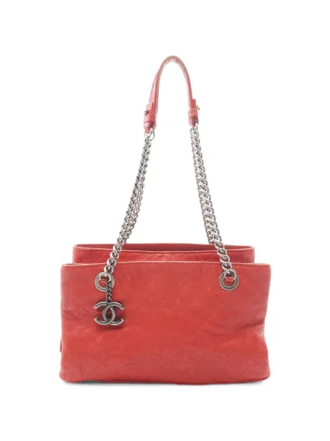CHANEL Pre-Owned 2011 CC Quilted Caviar tote bag Red DHKXIFSEW33XBKLE