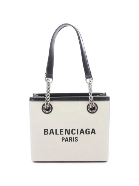 Balenciaga Pre-Owned 20th Century Small Canvas Duty Free tote bag Neutrals 8KARN7XK0RMQ1147