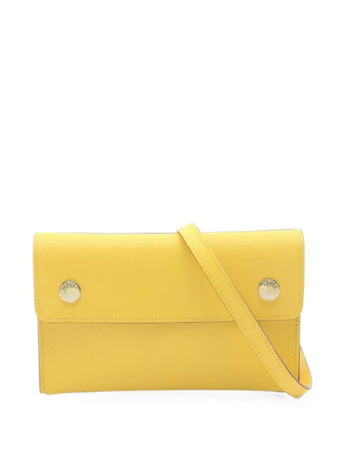 Hermès Pre-Owned 2023 Epsom Hermesnap Wallet On Strap crossbody bag Yellow 1LFBAHW9O7EWWQOM
