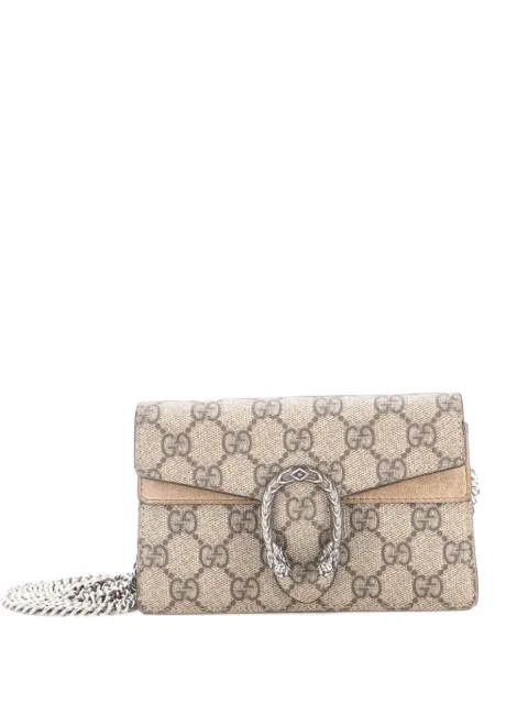 Gucci Pre-Owned Dionysus Bag GG Coated Canvas Super Mini crossbody bag Brown WYOLC029CPYU7AGJ