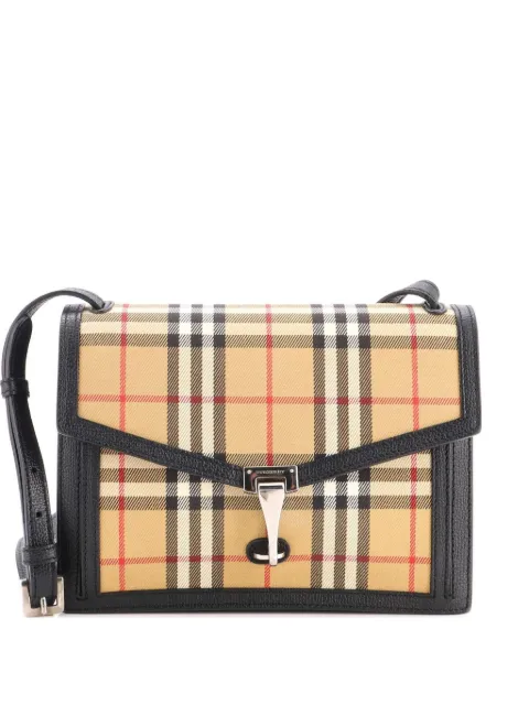 Burberry Pre-Owned Macken Vintage Check Canvas Small crossbody bag Black T2YKOOYXXPPQBXWX