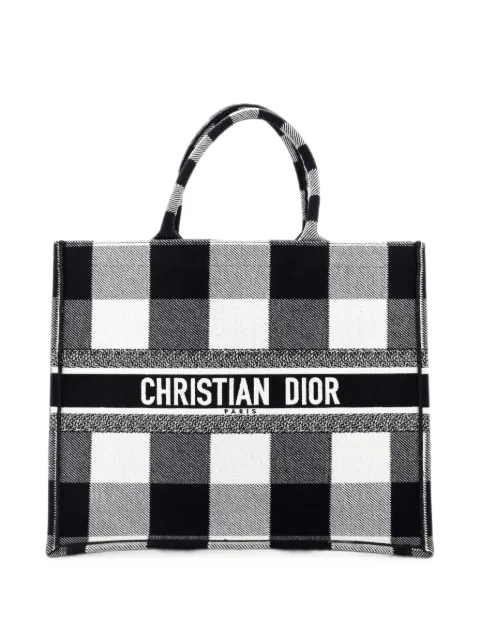 Christian Dior Pre-Owned Book Embroidered Canvas Large tote bag Black T2B0XDSU3UJCCZLZ