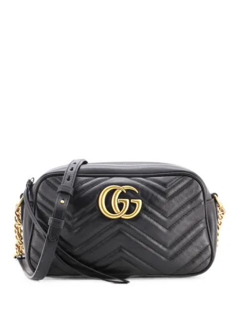 Gucci Pre-Owned GG Marmont Shoulder Bag Matelasse Leather Small crossbody bag Black RQLP99XNQB0QWBHX