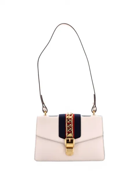 Gucci Pre-Owned Sylvie Leather Small shoulder bag White RI99J7CS29M3KBDD
