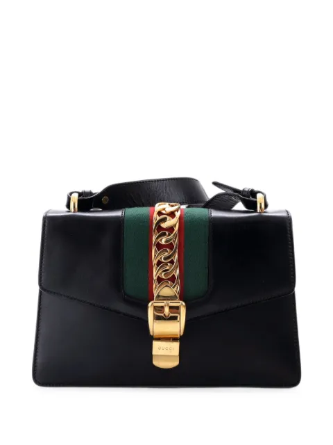 Gucci Pre-Owned Sylvie Leather Small shoulder bag Black T7TM9G7XK0I96O7U