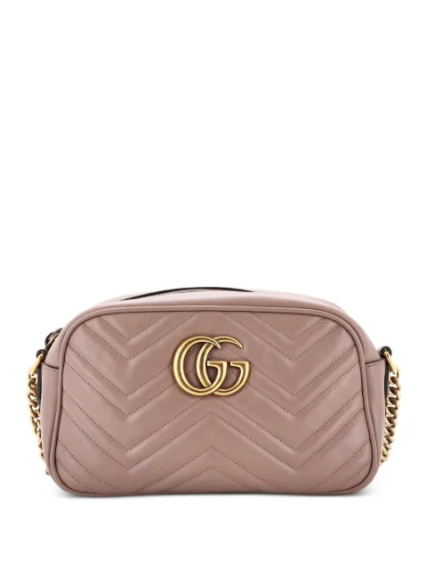 Gucci Pre-Owned GG Marmont Shoulder Bag Matelasse Leather Small crossbody bag Neutrals T9D8UZDV49SK4FHH