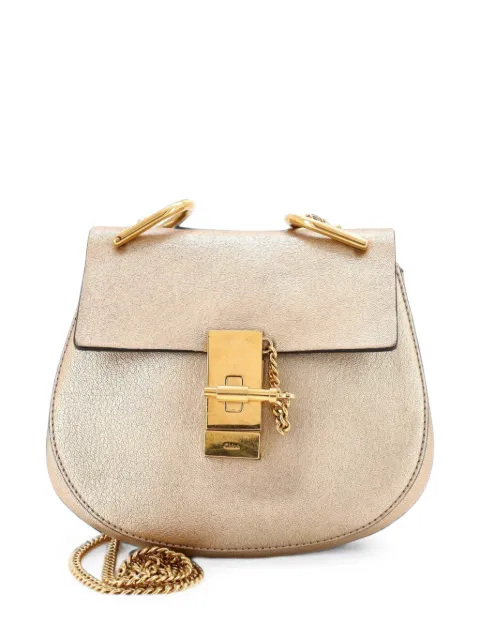 Chloé Pre-Owned Drew Leather Mini crossbody bag Gold O72CSA9G8BNXCV68