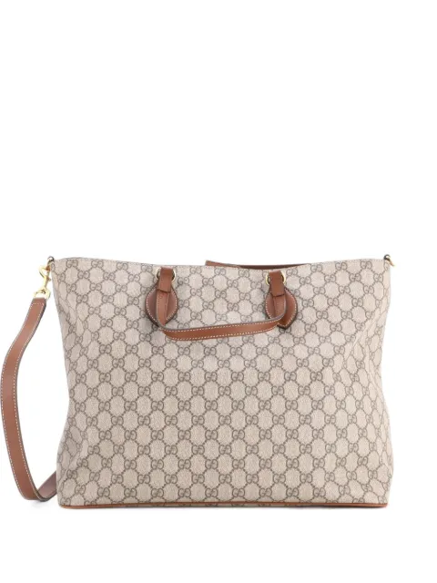 Gucci Pre-Owned Convertible Soft GG Coated Canvas with Leather Medium tote bag Brown O6B1UEUO014WTW2X