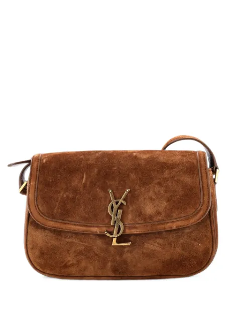 Saint Laurent Pre-Owned Solferino NM Bag Suede Small shoulder bag Brown GSTY7APEGASEG17I