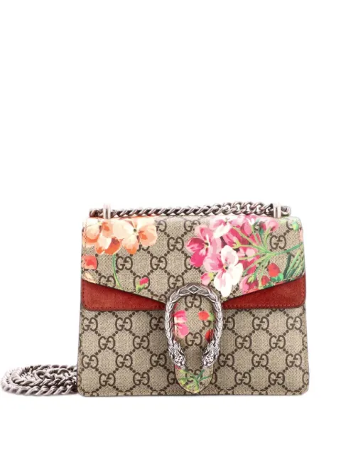 Gucci Pre-Owned Dionysus Bag Blooms Print GG Coated Canvas Mini shoulder bag Brown EAOVP36GICTTP1MN