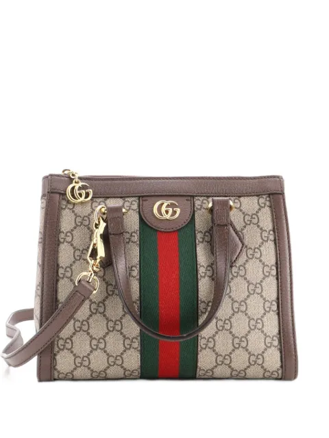 Gucci Pre-Owned Ophidia Top Handle GG Coated Canvas Small tote bag Brown CENILXOWUOTTGCF1