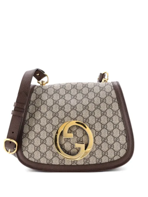 Gucci Pre-Owned Blondie NM Top Handle Bag GG Coated Canvas Medium satchel Brown CHC02SN25K6MRTA0