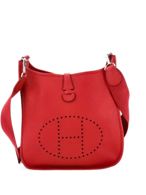 Hermès Pre-Owned Evelyne Bag Gen III Clemence PM crossbody bag Red D254RYNN2OS4DIQQ