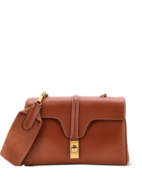 Celine Pre-Owned Soft 16 Bag Smooth Calfskin Teen shoulder bag Brown 37HTF3W7HQB1I4Z5