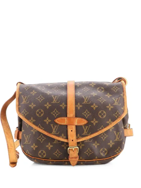 Louis Vuitton Pre-Owned Saumur Handbag Monogram Canvas 30 crossbody bag Brown 62CEHLXSV2U0QS10