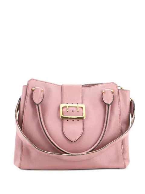 Burberry Pre-Owned Buckle Leather Medium tote bag Pink 1OM8K8RMAKJ4Y9W3