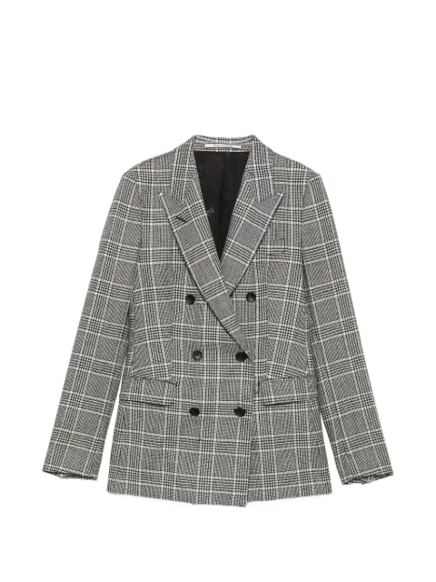Tagliatore check-pattern double-breasted blazer Black JPARIGI10B340361