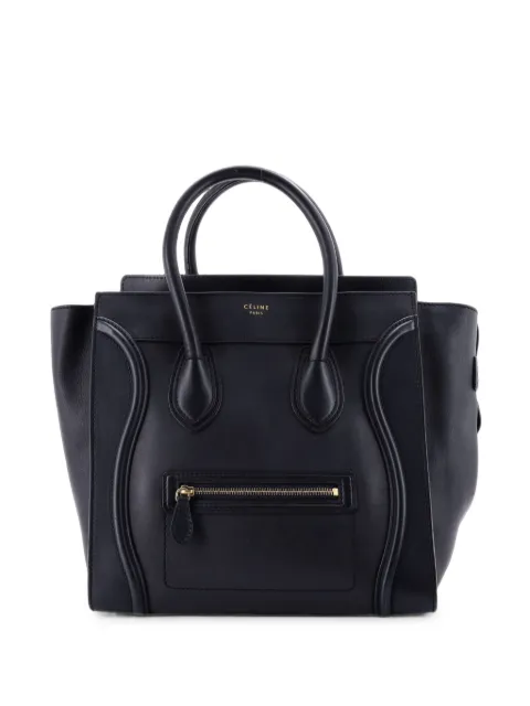 Celine Pre-Owned Luggage Bag Smooth Leather Mini tote bag Blue V9DGNF0SXPXRMP6M