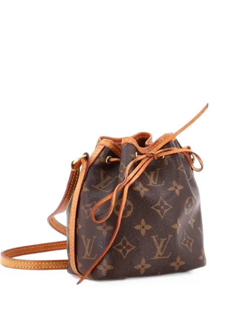 Louis Vuitton Pre-Owned Noe Handbag Monogram Canvas Nano bucket bag Brown MXOD8ZFYF4QR94TA
