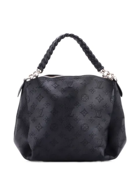 Louis Vuitton Pre-Owned Babylone Handbag Mahina Leather BB hobo bag Black JW19KVIORF1UV2B3