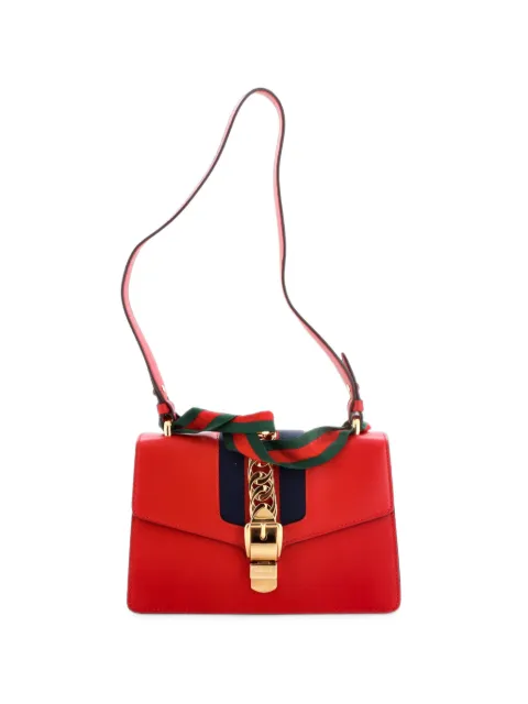Gucci Pre-Owned Sylvie Leather Small shoulder bag Red A82COMLA61H2N27X