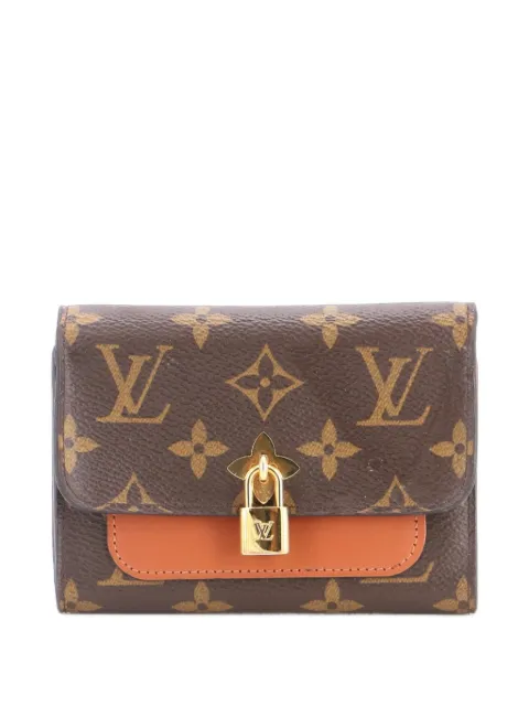 Louis Vuitton Pre-Owned Flower Wallet Monogram Canvas Compact small wallets Brown A09KZQZ6PYQOK2BX
