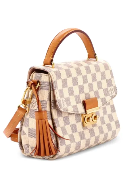 Louis Vuitton Pre-Owned Croisette Handbag Damier crossbody bag White BMTMW6I2SK6R1GAS