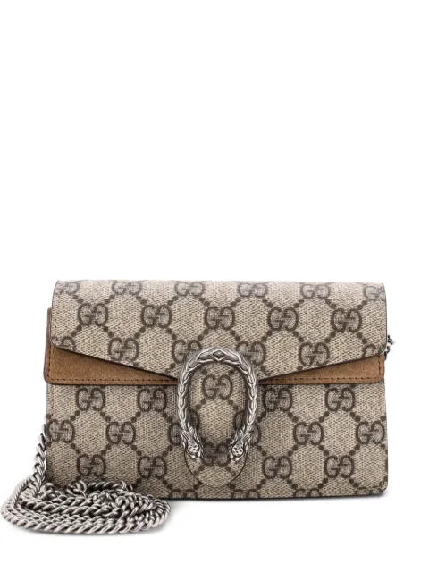 Gucci Pre-Owned Dionysus Bag GG Coated Canvas Super Mini crossbody bag Brown CXA0U3OTHDMJV98I