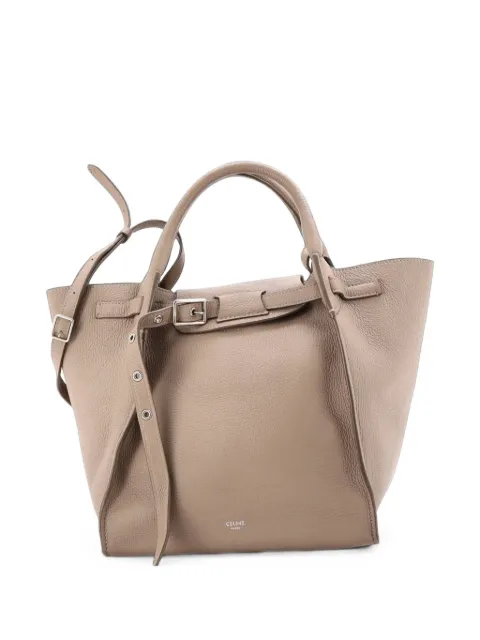 Celine Pre-Owned Big Bag Grained Calfskin Small satchel Brown 2E6A4K9R5U1SP180