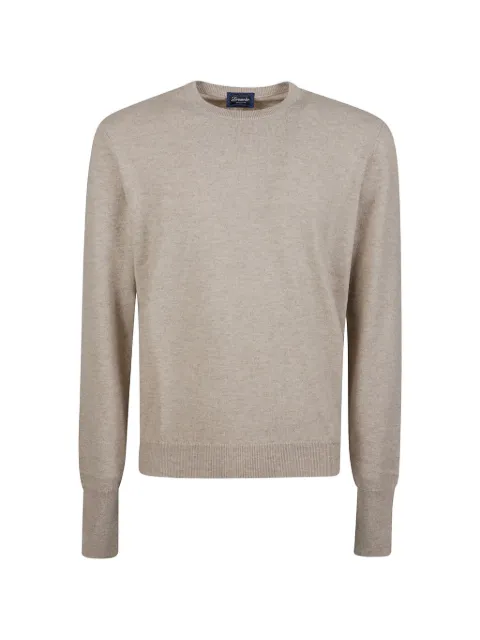 Drumohr crew-neck cashmere sweater Neutrals D1K103