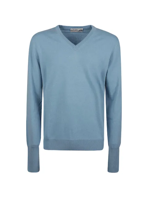 Ballantyne V-neck cashmere sweater Blue B2P00112K00