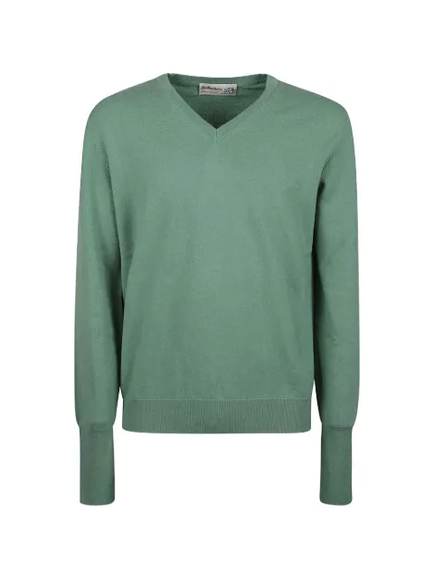 Ballantyne V-neck cashmere sweater Green B2P00112K00