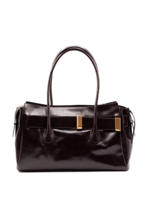 Roberto Festa Emeralda glossy leather tote bag Brown EMERALDAFRENCHWESTMORO