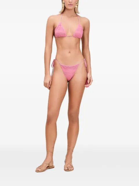 Devon Windsor Ximena tassel-detail triangle bikini top Pink HSU26737T
