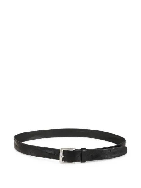 Orciani perforated-detail leather belt Black U08396