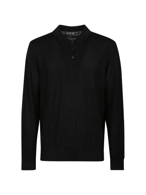Michael Kors long-sleeve polo shirt Black CF260727AP
