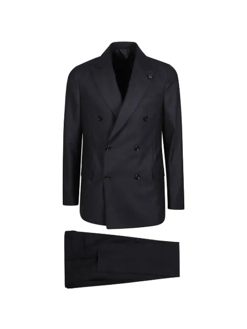 Lardini pinstripe double-breasted suit Blue CN467AEACIF67435