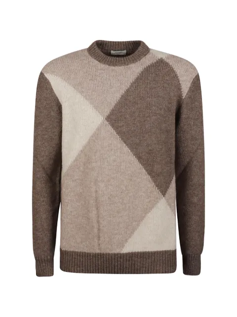 Ballantyne argyle-intarsia wool sweater Brown B2P0005W022