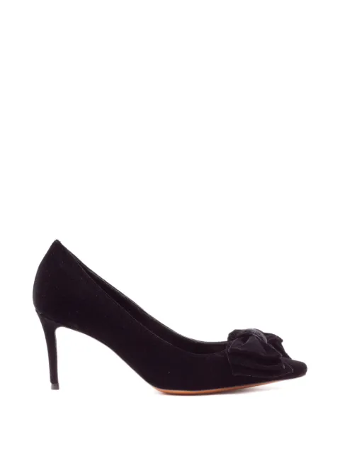 Roberto Festa Flowy bow-detail velvet pumps Black FLOWY70VELLUTONERO
