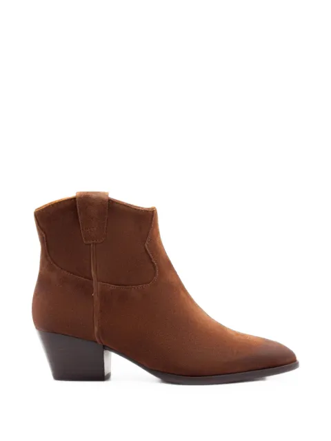 Ash suede tapered-toe ankle boots Brown FAME0